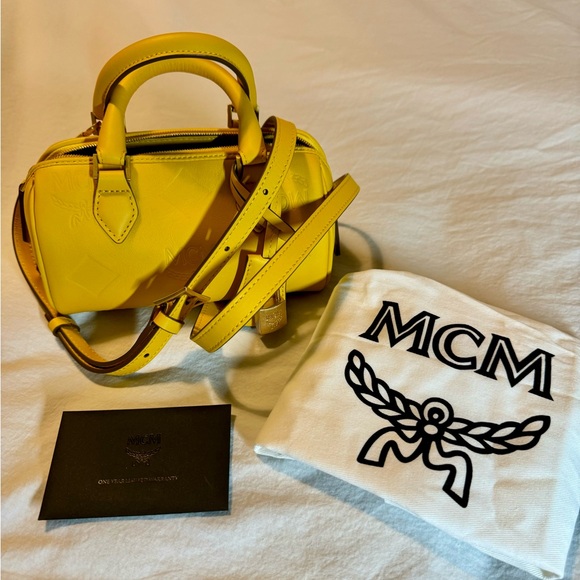 MCM Mini Ella Boston Leather Bag - Picture 8 of 8